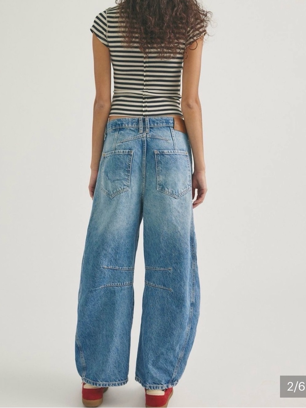 We The Free Good Luck Mid Rise Barrel Jeans NWT Size 29